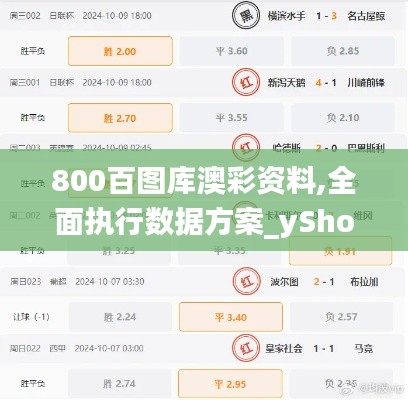 800百图库澳彩资料,全面执行数据方案_yShop91.128-2