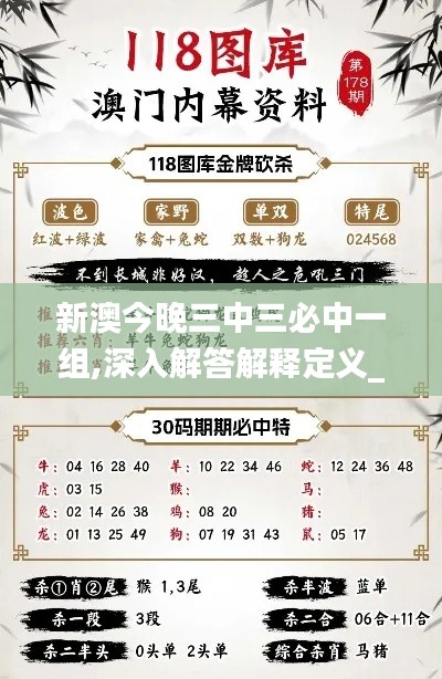 新澳今晚三中三必中一组,深入解答解释定义_超值版83.130-7