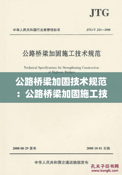 公路桥梁加固技术规范：公路桥梁加固施工技术规范 pdf 
