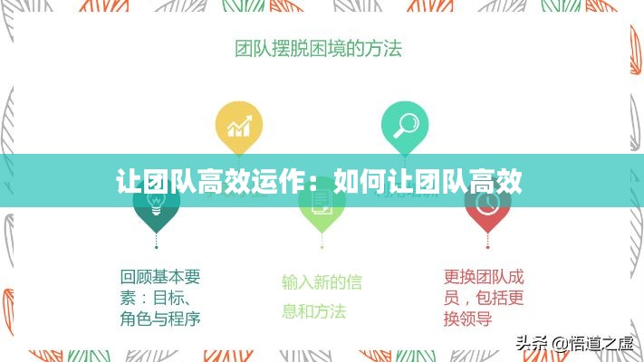 让团队高效运作：如何让团队高效 
