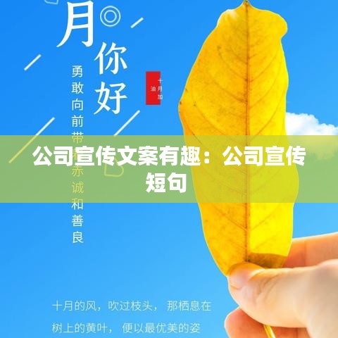 公司宣传文案有趣：公司宣传短句 