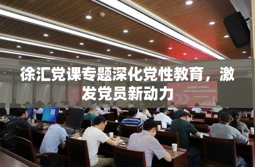 徐汇党课专题深化党性教育，激发党员新动力