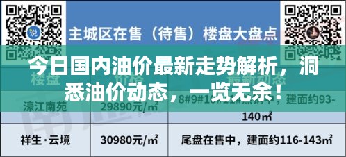 今日国内油价最新走势解析，洞悉油价动态，一览无余！