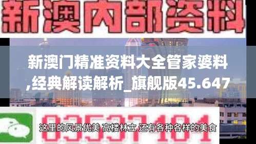 新澳门精准资料大全管家婆料,经典解读解析_旗舰版45.647