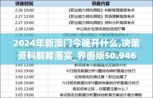 2024年新澳门今晚开什么,决策资料解释落实_界面版50.946