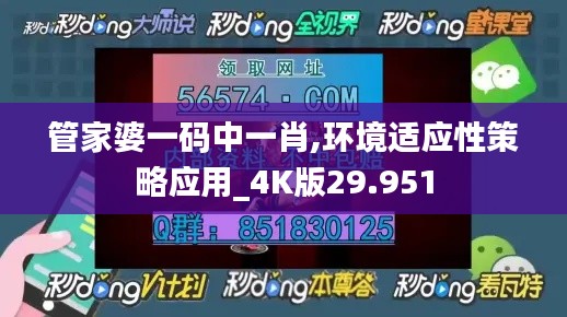 管家婆一码中一肖,环境适应性策略应用_4K版29.951