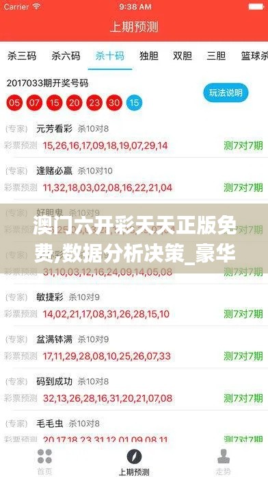 澳门六开彩天天正版免费,数据分析决策_豪华款13.575