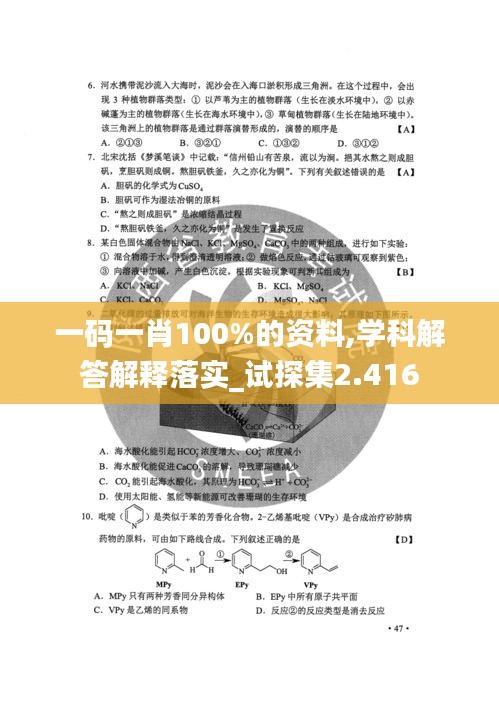 一码一肖100%的资料,学科解答解释落实_试探集2.416