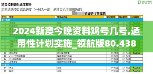 2024新澳今晚资料鸡号几号,适用性计划实施_领航版80.438