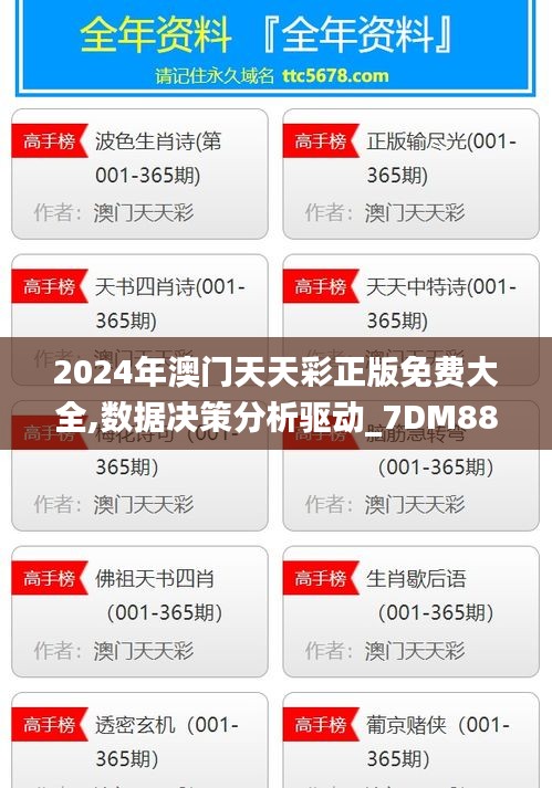 2024年澳门天天彩正版免费大全,数据决策分析驱动_7DM88.399-3