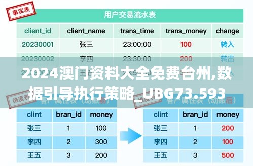 2024澳门资料大全免费台州,数据引导执行策略_UBG73.593通行证版