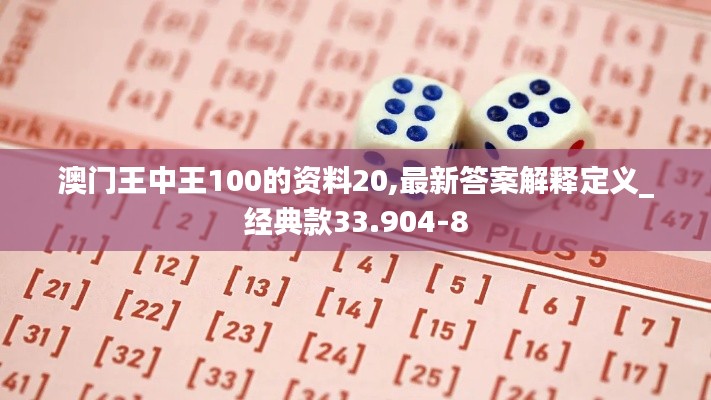 澳门王中王100的资料20,最新答案解释定义_经典款33.904-8