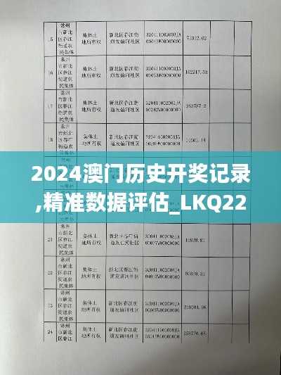 2024澳门历史开奖记录,精准数据评估_LKQ22.732网红版