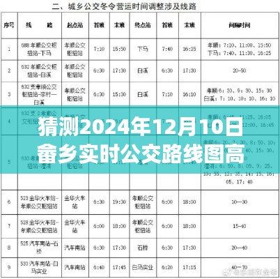 畲乡实时公交路线图预测，展望2024年高清路线图及未来趋势分析